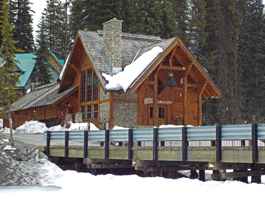 Restaurant closed for winter at Emerald Lake Lodge