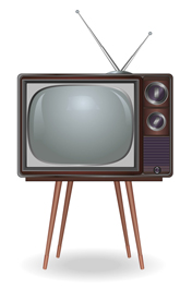 Vintage tv vector image (Fotolia 129372286)