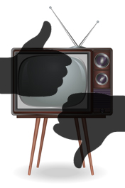 Vintage tv vector image (Fotolia 129372286)