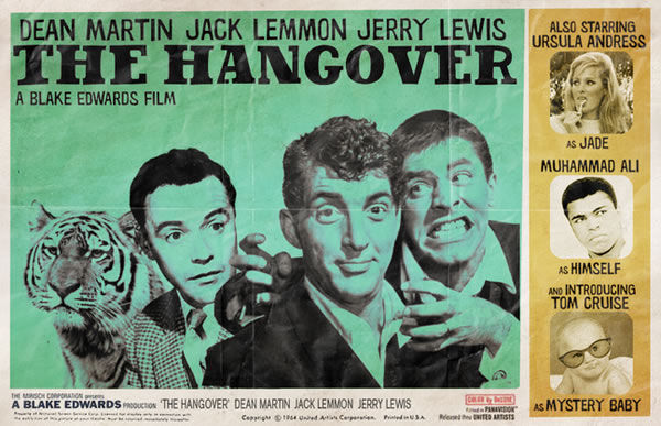 The Hangover Poster, retro-style