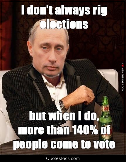 Vladimir Putin seated